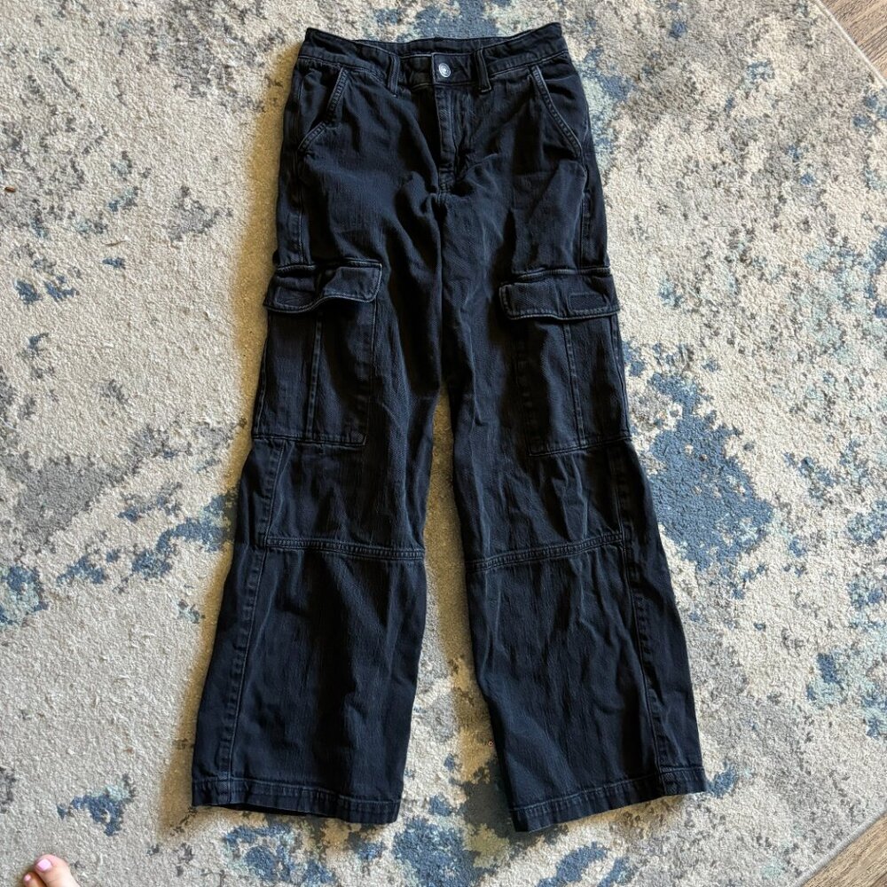 Black American Eagle Baggy Jeans